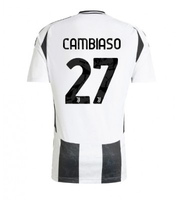 Juventus Andrea Cambiaso #27 Primera Equipación 2024-25 Manga Corta